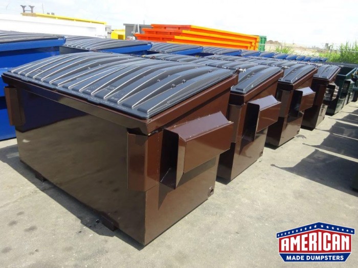 Front Load Dumpsters by American Made Dumpsters